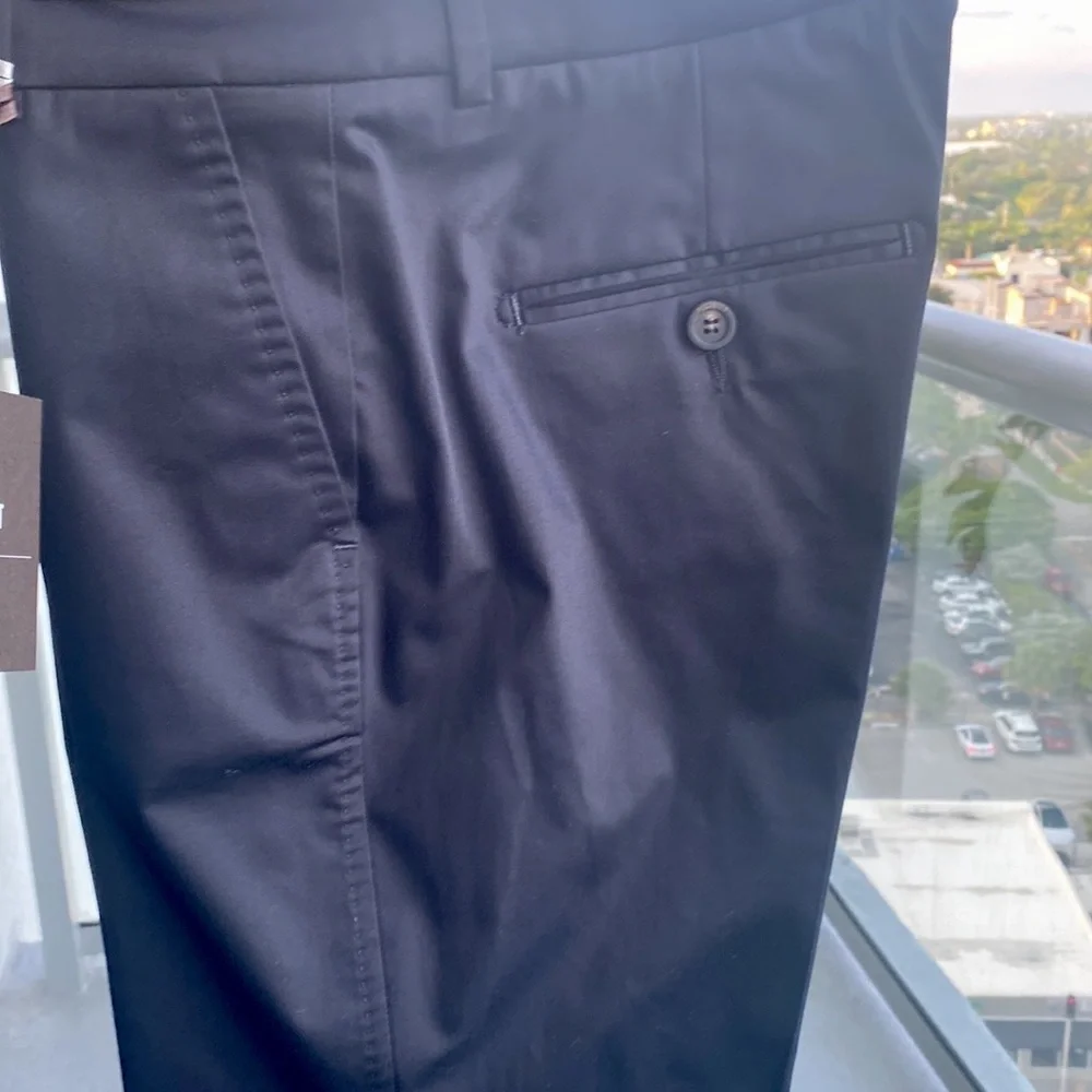 PESERICO Iconic fit trouser in cool comfort cotton matte satin NWT size 40 IT - Picture 6 of 7